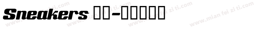 Sneakers 字体字体转换